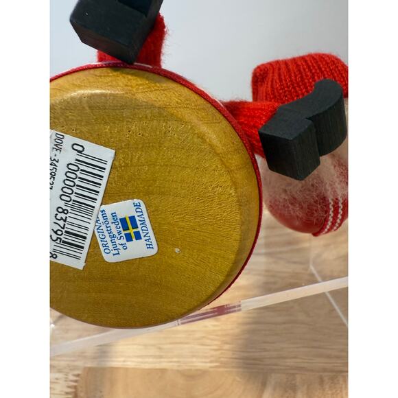 Lot of 3 Ljungstroms Of Sweden Tomte Wooden Figures God Jul JL - Picture 9 of 10